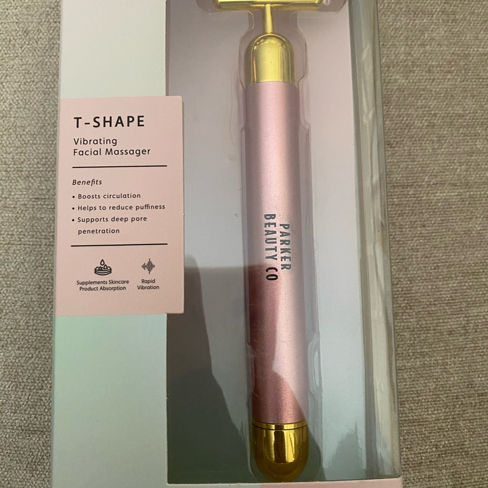 Parker Beauty Co Pink Vibrating Facial Massager